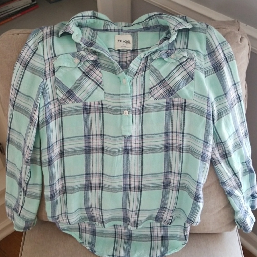 Girls plaid shirt